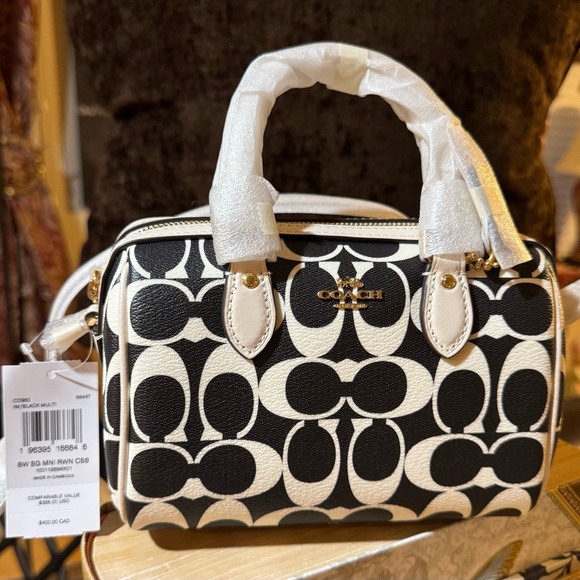 Coach - Rowan Mini Crossbody In Signature Black Multi (NWT) - Picture 2 of 4